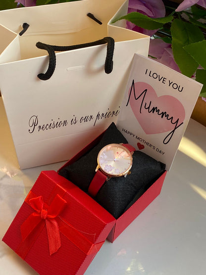 I LOVE YOU MUMMY GIFT SETS[CURREN WATCHES]