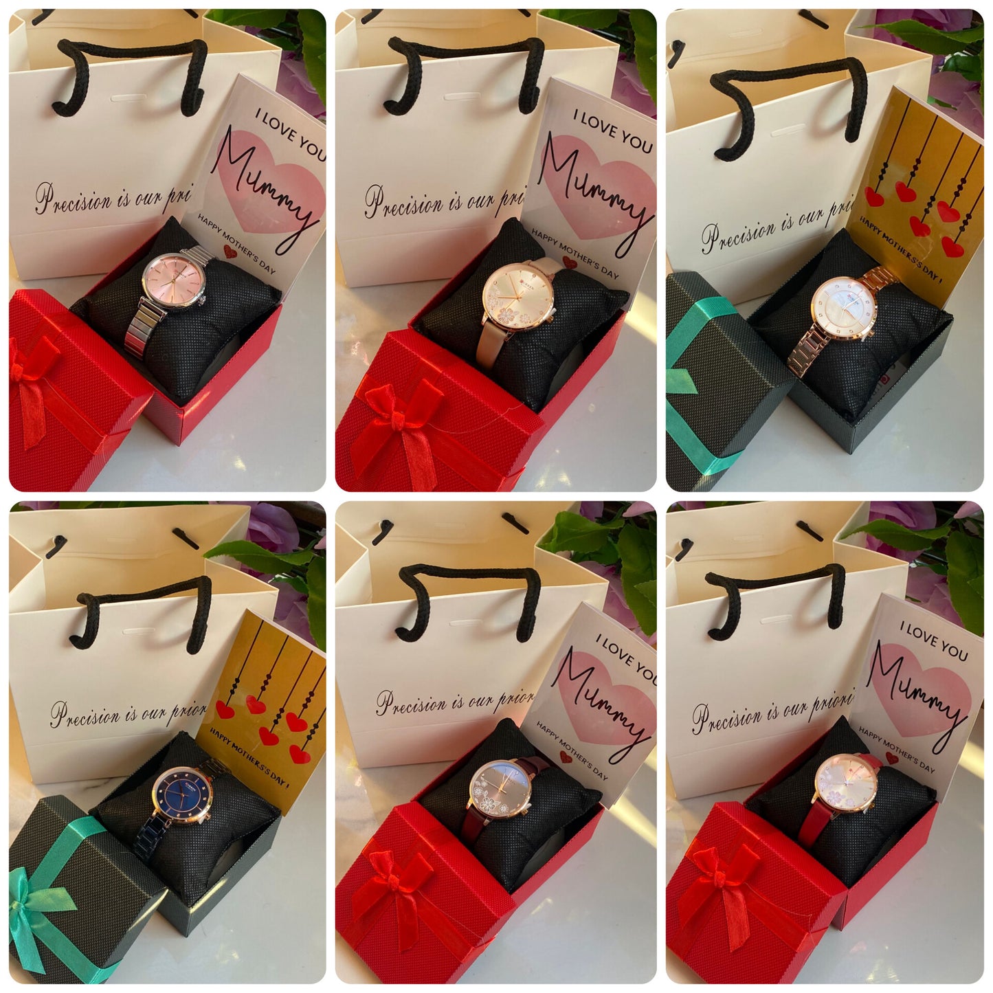 I LOVE YOU MUMMY GIFT SETS[CURREN WATCHES]