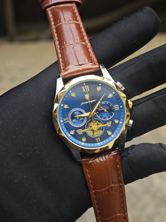 POEDAGAR 996 LEATHER WATCH