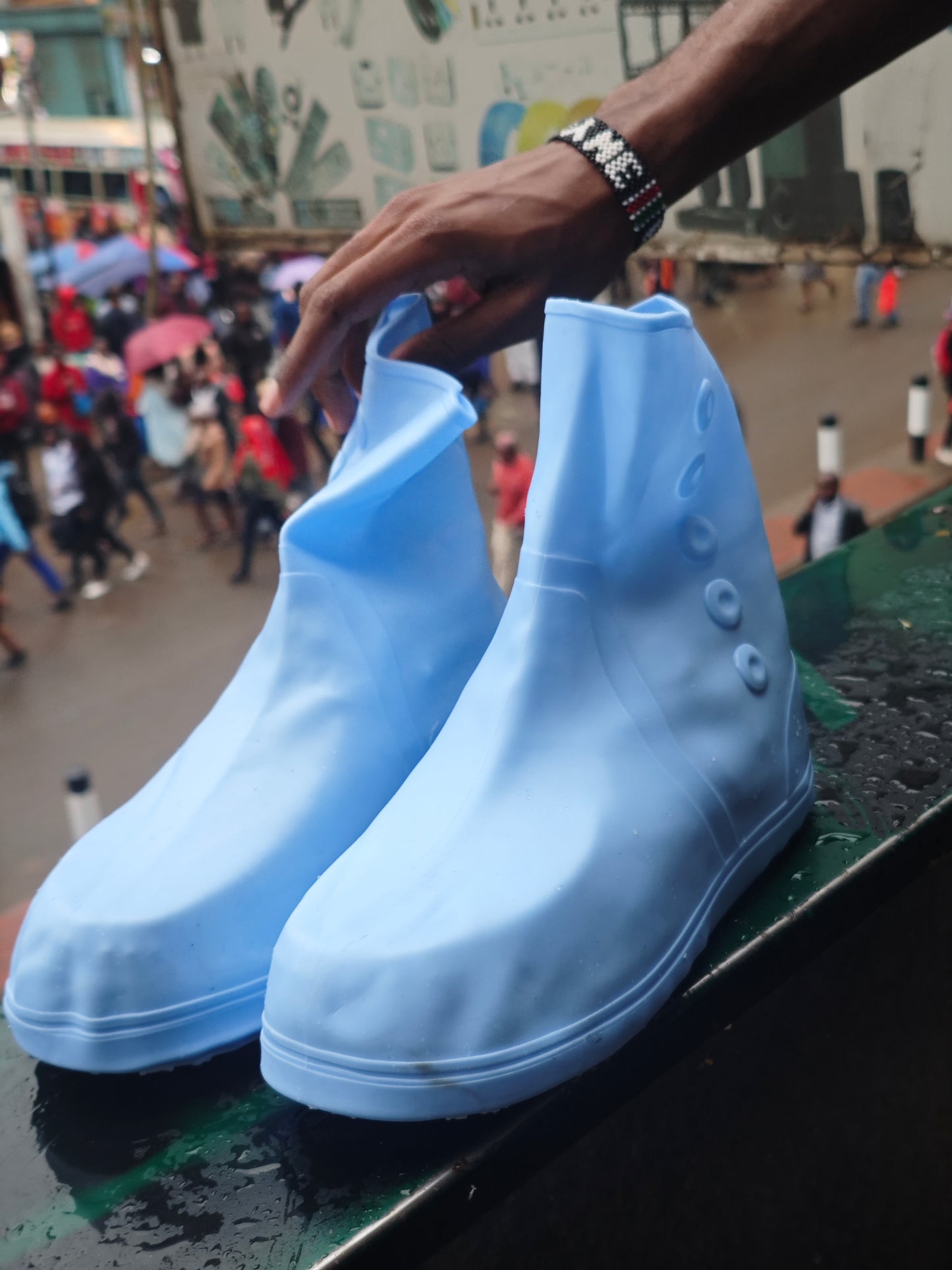 TPE WATERPROOF RE-USABLE SHOE COVERS