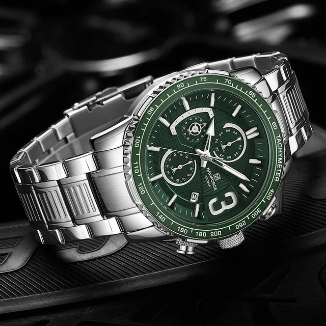 NAVIFORCE NF 8017 CHRONOGRAPH WATCH.