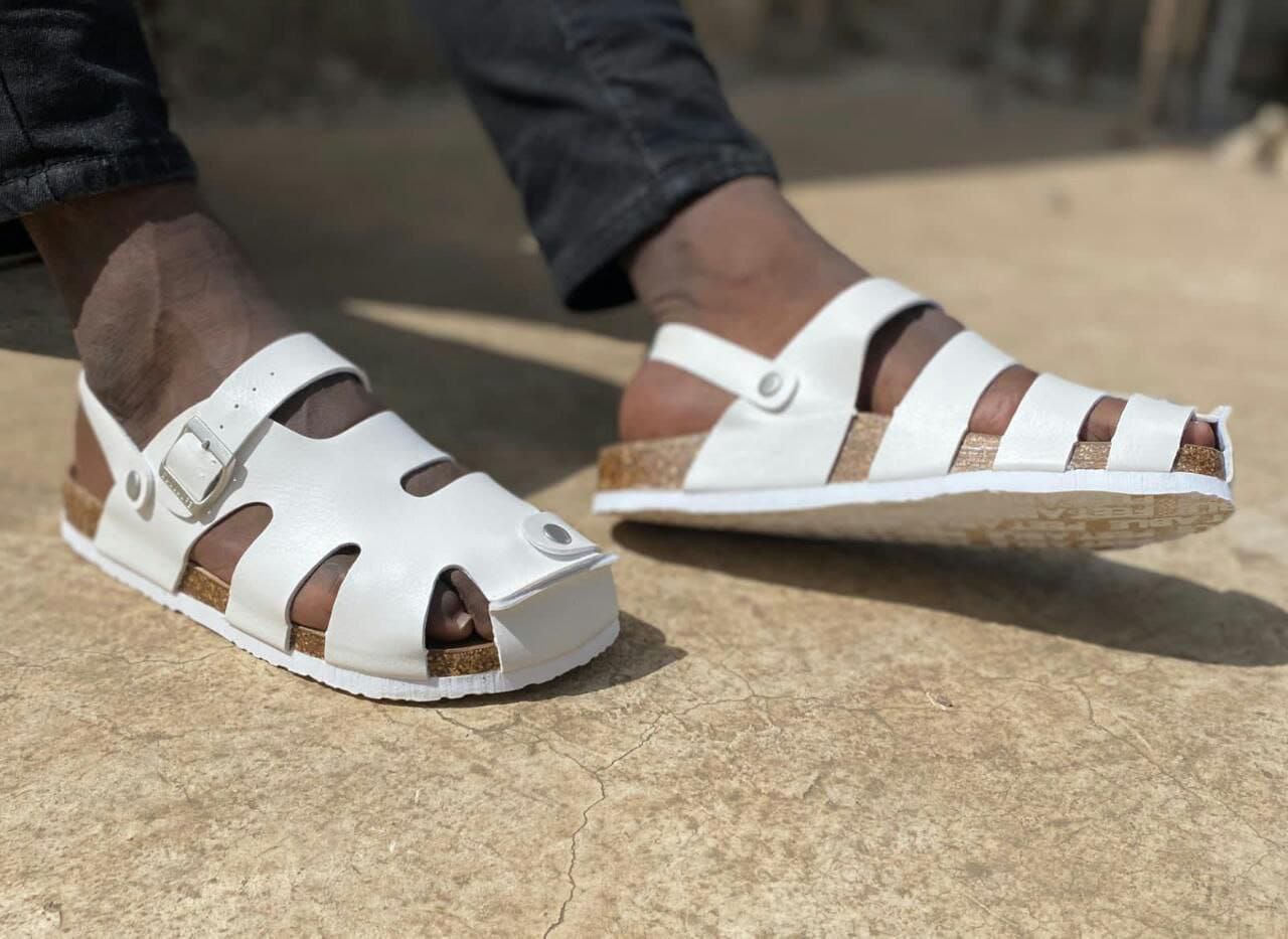 CASUAL BUCKLE CORK SANDALS[CLOSED TOE]