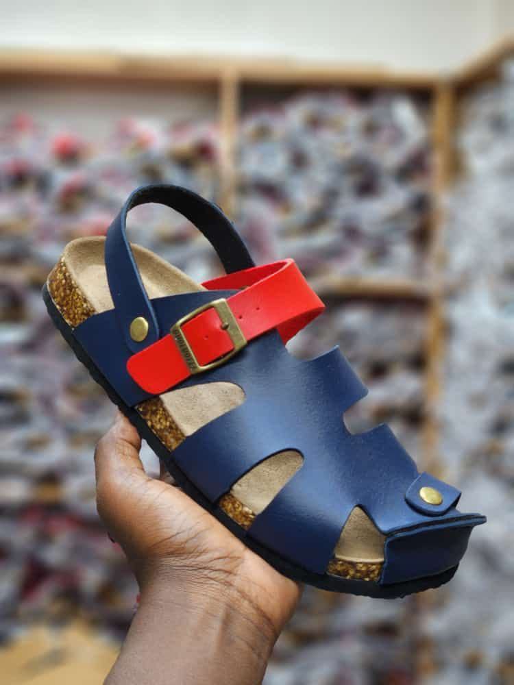 CASUAL BUCKLE CORK SANDALS[CLOSED TOE]