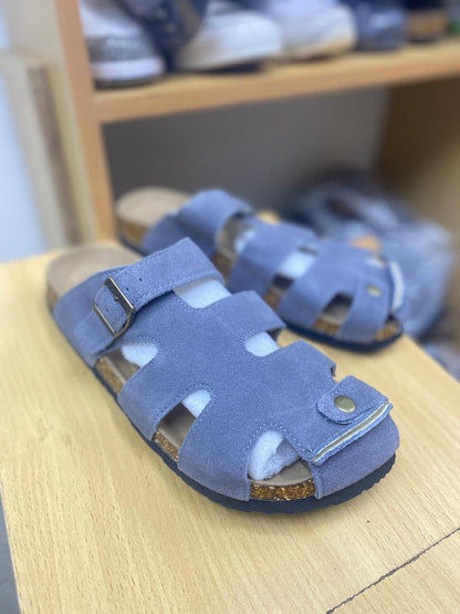 CASUAL BUCKLE CORK SANDALS[CLOSED TOE]