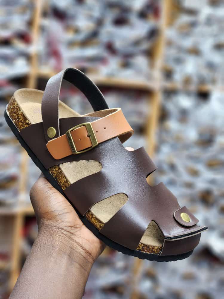 CASUAL BUCKLE CORK SANDALS[CLOSED TOE]