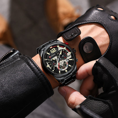 CURREN CLASSIC CHRONOGRAPH TIME PIECE