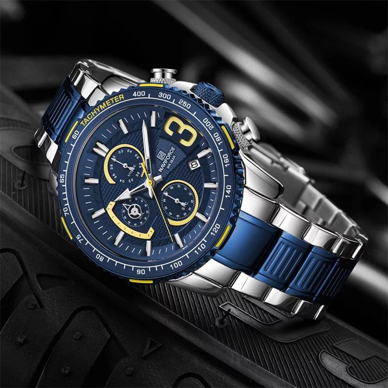 NAVIFORCE NF 8017 CHRONOGRAPH WATCH.