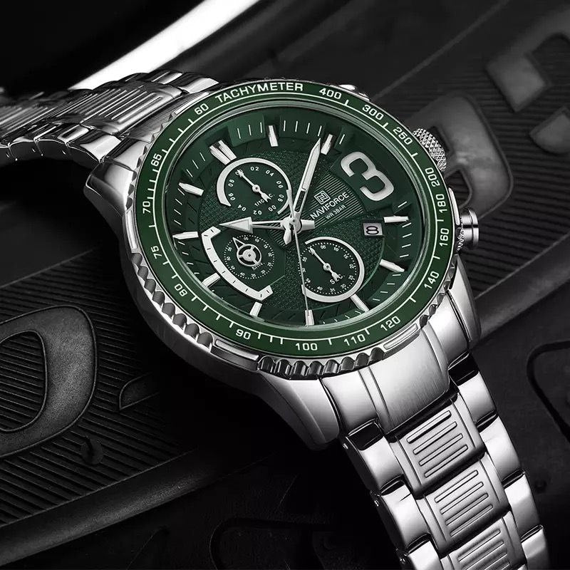 NAVIFORCE NF 8017 CHRONOGRAPH WATCH.